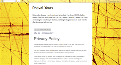 Desktop Screenshot of dhavalyours.com